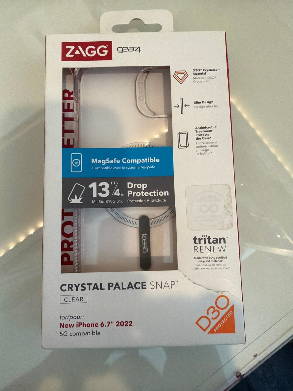 Zagg gear 4 clear iPhone 14 case